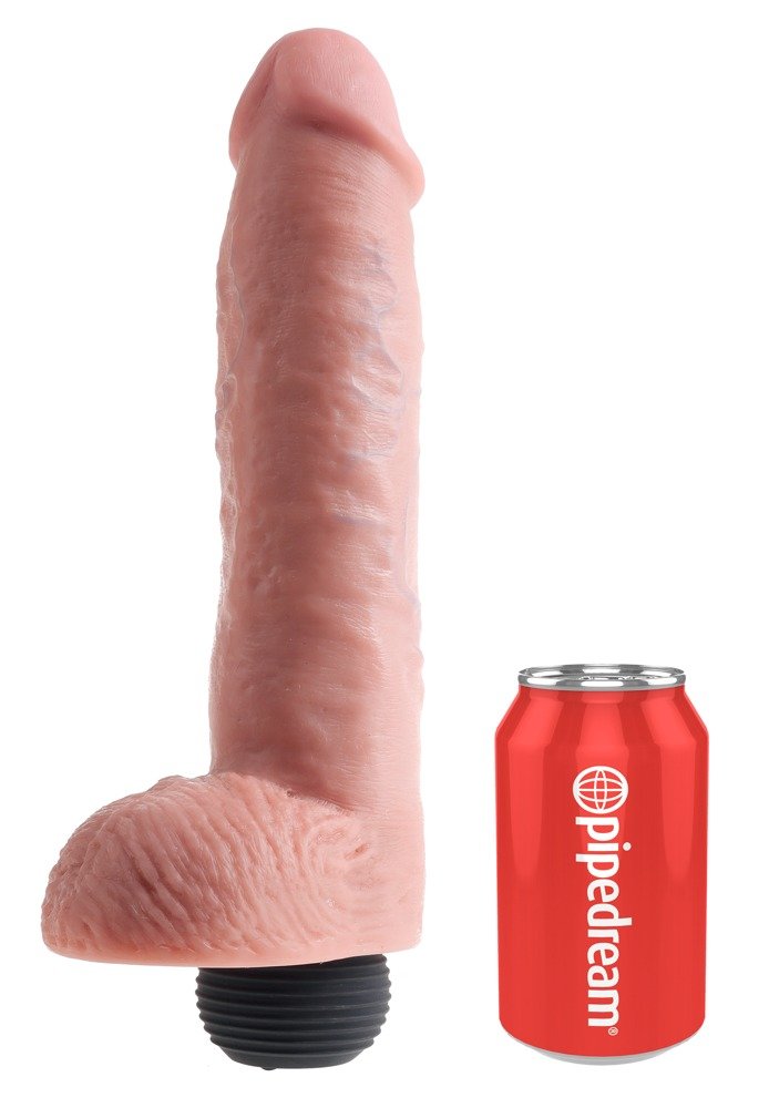11"" Cock de squirting avec balles