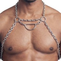 Aperçu: Svenjoyment Ketten-Harness – Detailansicht mit abnehmbarem D-Ring