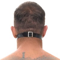 Aperçu: Latex Hohlknebel mit Mundrohr