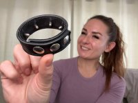 Aperçu: Boucle de pénis avec pression - Cockstrap avec picots en métal acheter