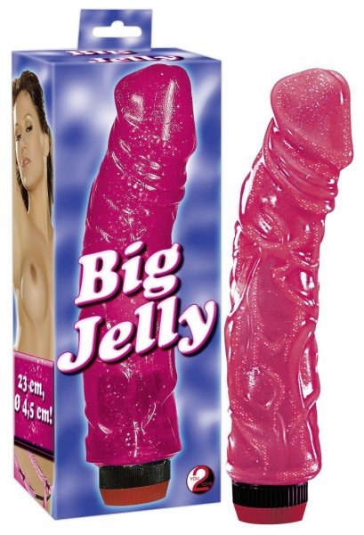 Vibromasseur Big Jelly rose