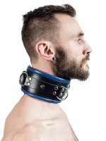 Aperçu: Sklaven Halsfessel mit blauer Polsterung