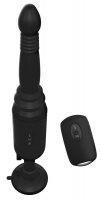 Aperçu: Analvibrator Ass Thruster schwarz mit Saugfuß und Fernbedienung