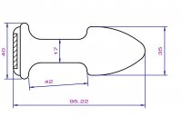 Aperçu: Buttplug Edelstahl 35 mm