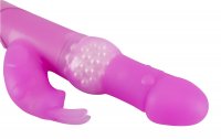 Aperçu: Vibromasseur à perles en silicone avec vibro-bunny clitoridien