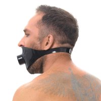 Aperçu: Latex Hohlknebel mit Mundrohr