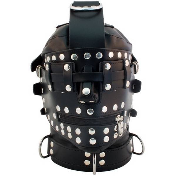 Masque de bondage en cuir Mister B
