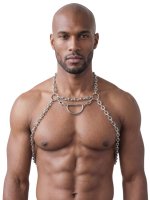 Aperçu: Svenjoyment Herren Metall-Harness silberfarben – Vorderansicht