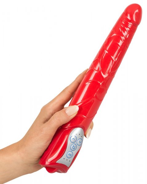 Vibromasseur Red Push avec fonction de poussée à 5 niveaux