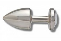 Aperçu: Buttplug 30 mm aus Edelstahl Kristall Seite