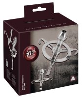 Aperçu: Hochglanzpolierter Anal Spreader aus Edelstahl, verstellbar von 4 bis 8,3 cm