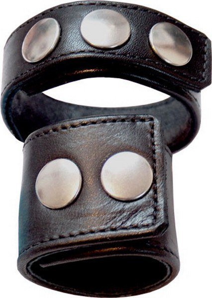 Double cockstrap avec large brassard pénien
