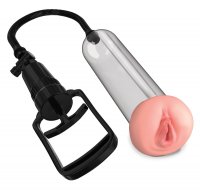 Aperçu: Pompe à pénis transparente avec ouverture vaginale