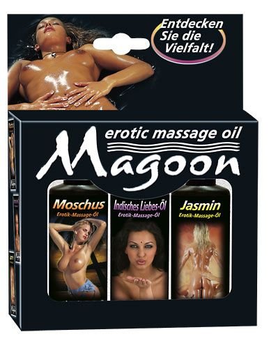 Magoon set de 3 huiles de massage 50 ml