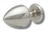 Aperçu: Buttplug Edelstahl 40 mm vorneButtplug 40 mm aus Edelstahl mit Kristall für geübte Nutzer