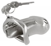 Aperçu: Cock Cage II Edelstahl-Peniskäfig – schräge Produktansicht