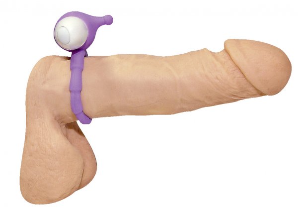 Anneau de pénis en silicone avec stimulateur clitoridien souple