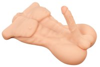 Aperçu: Realistixxx Deluxe Man – hautfarbener Torso-Masturbator in Schrägansicht
