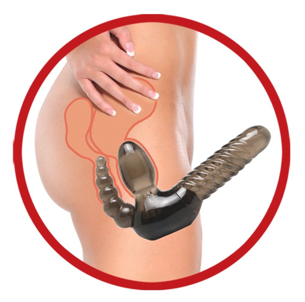 Strap-On sans lanière avec stimulateur anal Strap-On sans lanière avec stimulateur anal