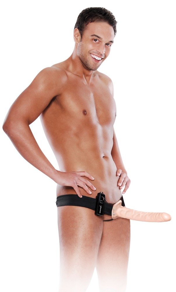 Vibrating Hollow Strap-on Ø 5 cm Vibrating Hollow Strap-on Ø 5 cm