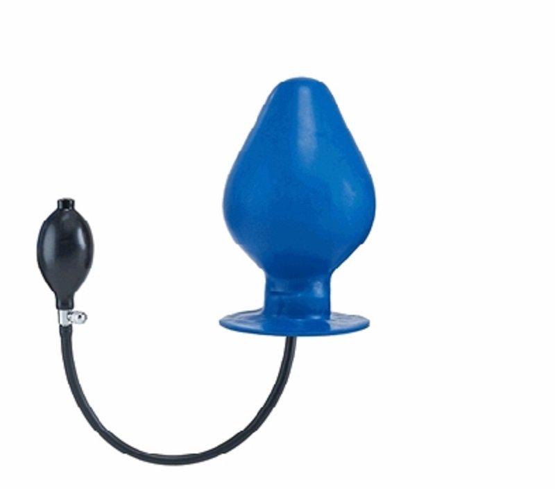 Vortex Butt Plug gonflable bleu XL