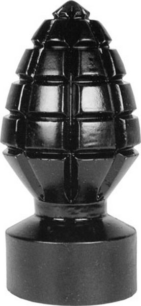 All Black Andreas Analplug - la grenade au lit 14,5x 6,5cm
