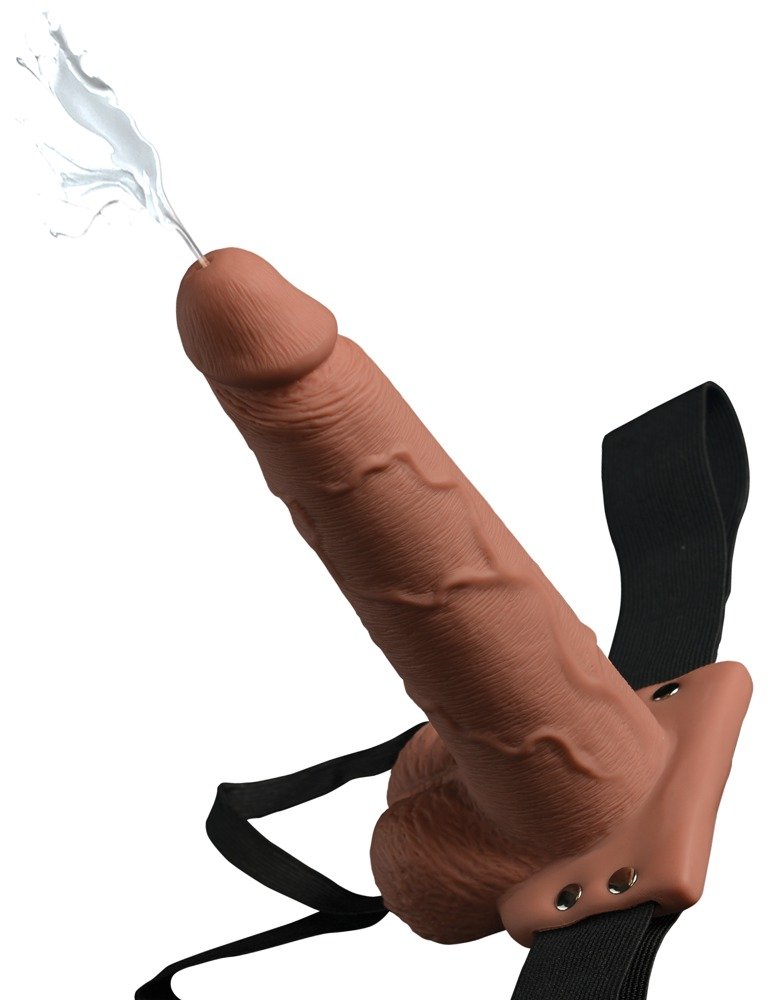 Squirting Strap-on with Balls Ø intérieur 4,1 cm Squirting Strap-on with Balls Ø intérieur 4,1 cm