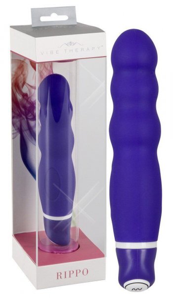 Vibromasseur chic avec corps ondulé Rippo