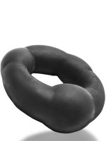Aperçu: Oxballs THRUSTER Penisring Night Edition Schwarz – schräge Ansicht