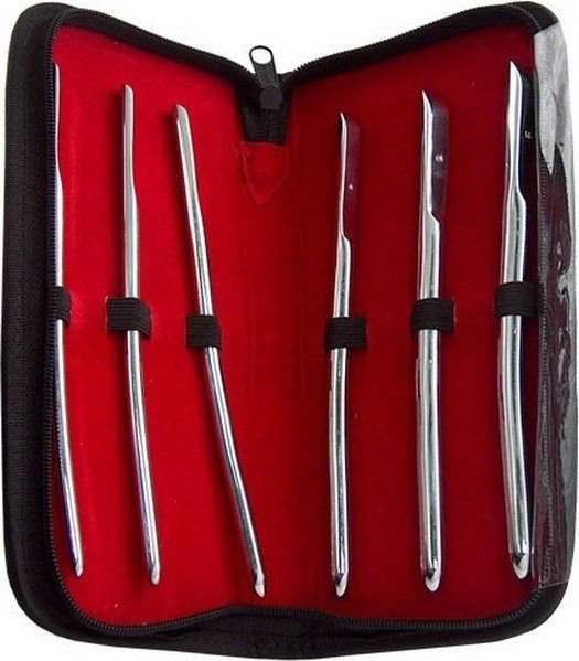 Kit de 6 dilatateurs Hegar en acier inoxydable