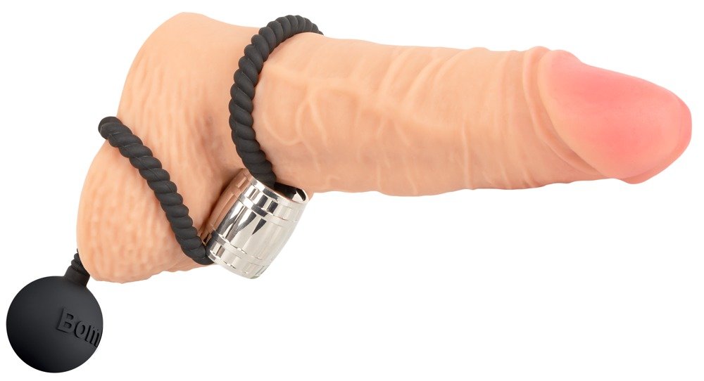 Boucle de pénis avec poids sphérique - Heavy Rope Cock Strap pour un plaisir intense Boucle de pénis avec poids sphérique - Heavy Rope Cock Strap pour un plaisir intense