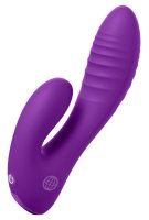 Aperçu: Mini-Rabbitvibrator Secret Lover violett – Produktansicht mit Rillen