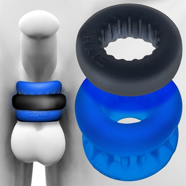 Oxballs ULTRACORE Core Ballstretcher avec anneau Axis - Bleu Ice Oxballs ULTRACORE Core Ballstretcher avec anneau Axis - Bleu Ice