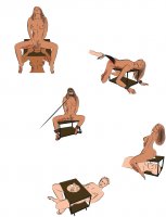 Aperçu: Sexhocker mit Zubehör BDSM Möbel