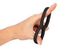 Aperçu: Double anneau pénien extensible en silicone