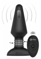 Aperçu: Analvibrator Rimming XL schwarz – mit Fernbedienung und Funktionsdarstellung