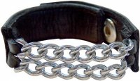 Aperçu: Cockstrap en cuir avec deux chaînes